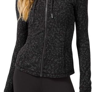 Lululemon Women’s 10 Wild Thing Camo Full Zip Hooded Define Jacket